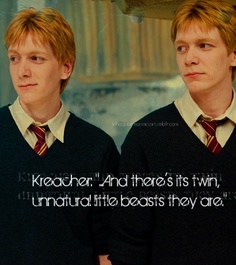 Twins with Kreacher Quote